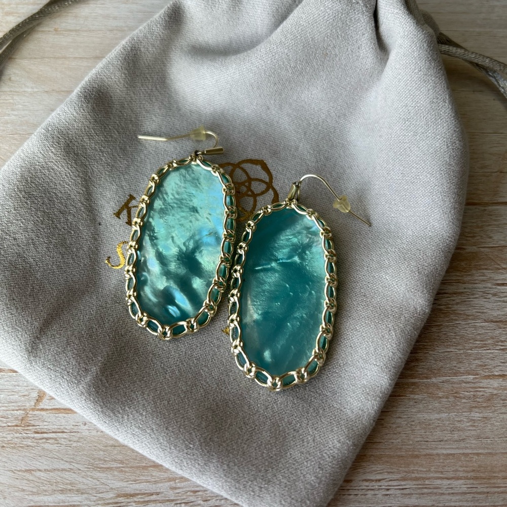 Macrame Danielle Gold Statement Earrings